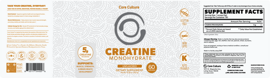 Creatine Monohydrate  - 60 Servings