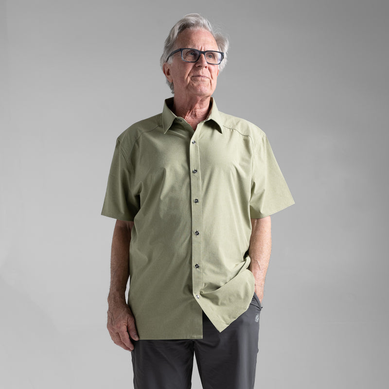 Load image into Gallery viewer, Men's Short Sleeve Button Up