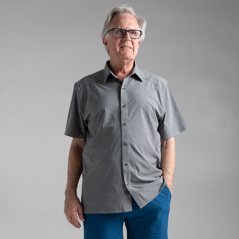Load image into Gallery viewer, Men's Short Sleeve Button Up