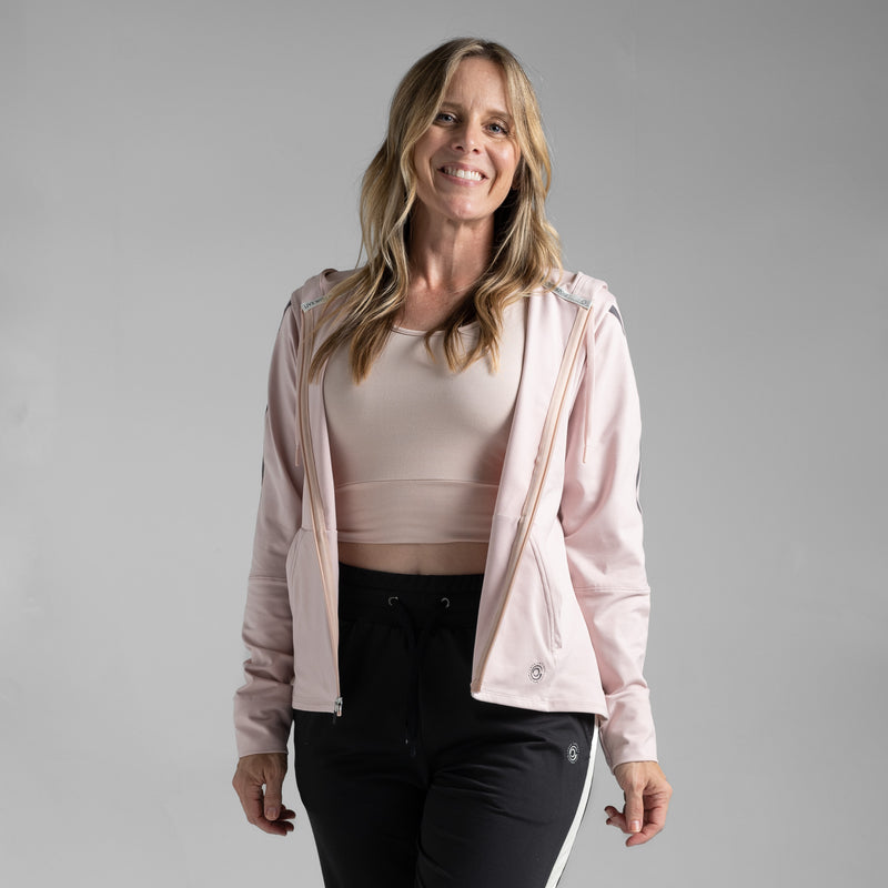 Load image into Gallery viewer, Women's Zip-Up Fitted Jogging Hoodie