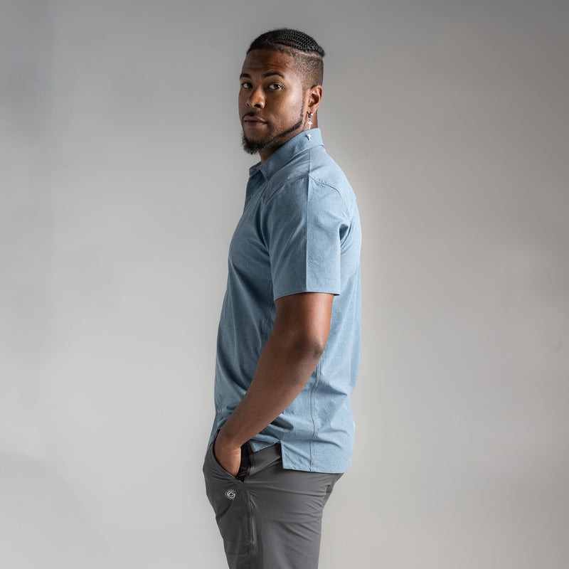 Load image into Gallery viewer, Men's Short Sleeve Button Up