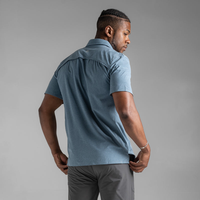 Load image into Gallery viewer, Men's Short Sleeve Button Up