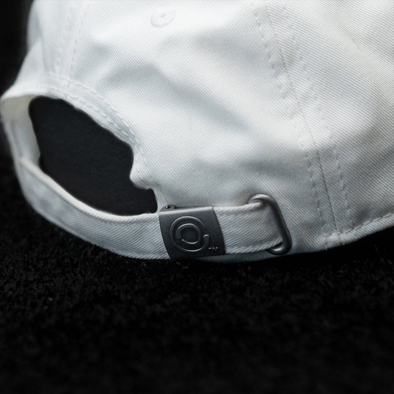 Load image into Gallery viewer, Lotus Seal Patch White Dad Hat