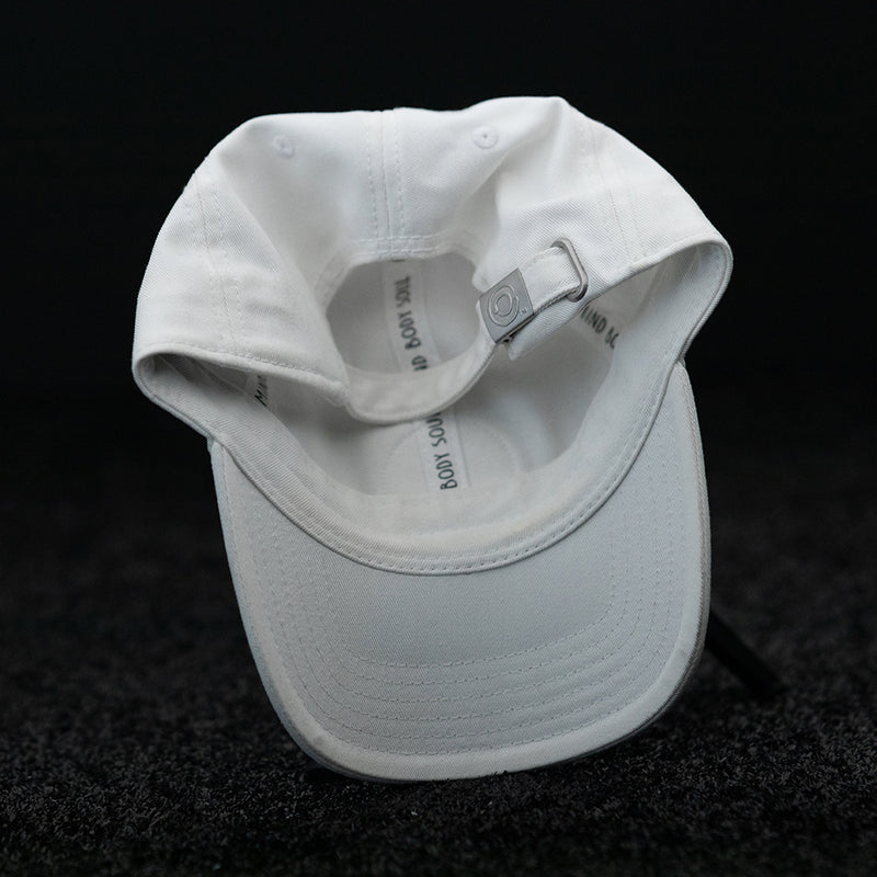 Load image into Gallery viewer, Lotus Seal Patch White Dad Hat