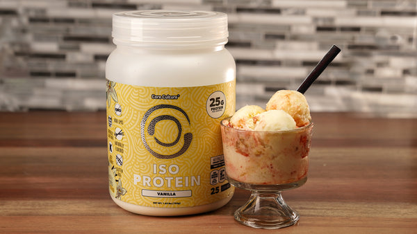 Strawberry Vanilla Protein Ice-cream