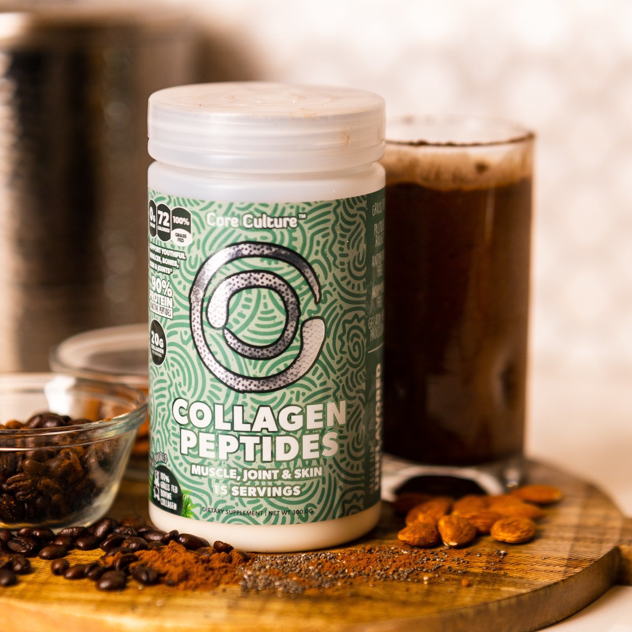 Coffee Boost Almond Collagen Morning Rise Smoothie Recipe Core