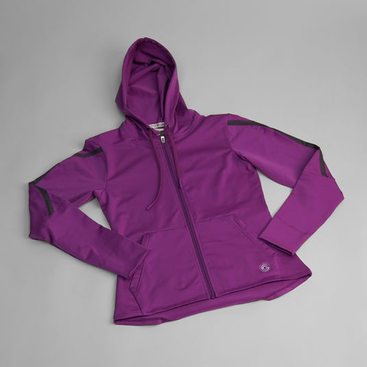 Women's Zip-Up Fitted Jogging Hoodie