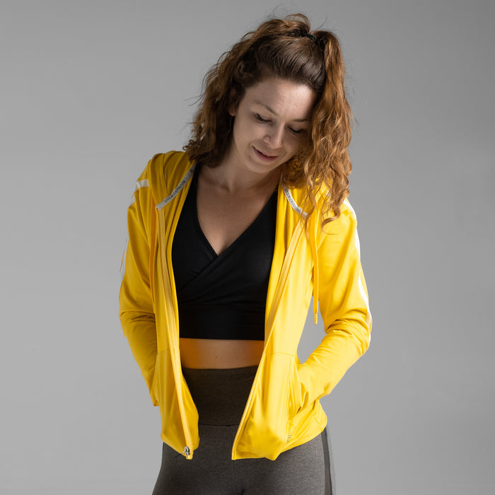 Women's Zip-Up Fitted Jogging Hoodie