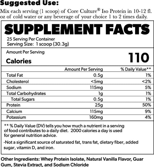 ISO Protein - 25g Isolated Whey Protein