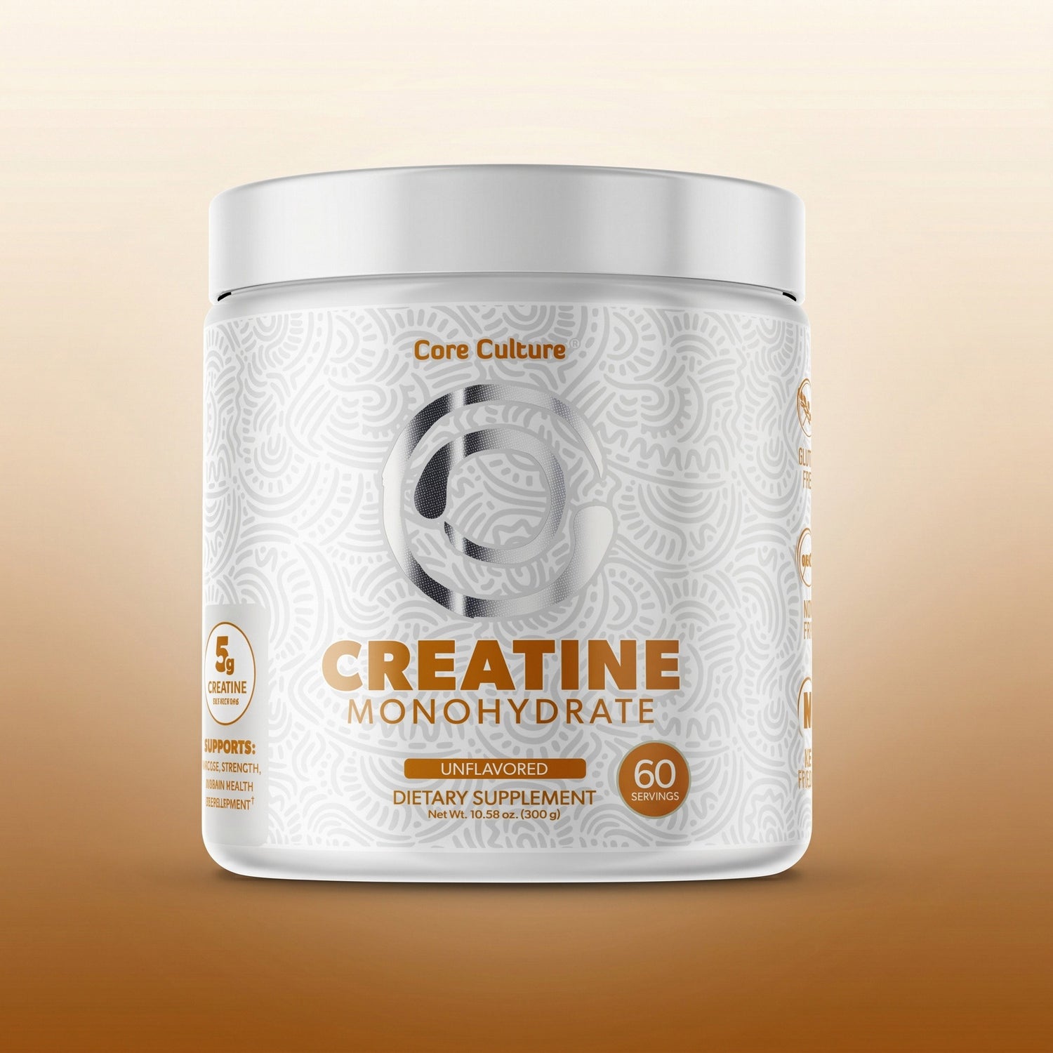 Creatine Monohydrate | 5g Pure Creatine | Core Culture