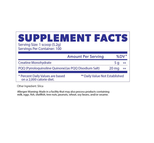 Creatine + PQQ | Enhanced Cellular Energy