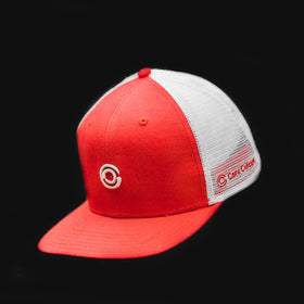 Red Double Enso Embroidered Trucker Hat